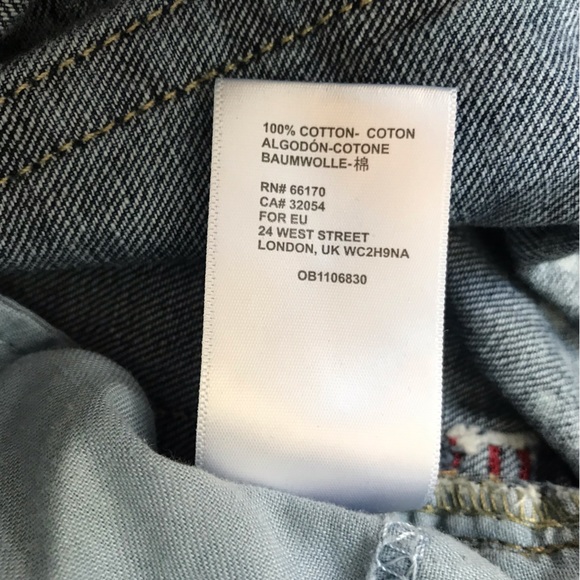 BDG Bleach Splattered High Rise Baggy Jeans Size 25 - Picture 10 of 10